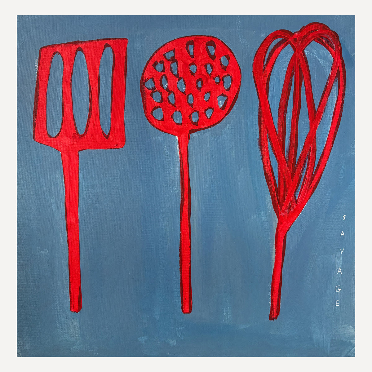 Blue Utensils
