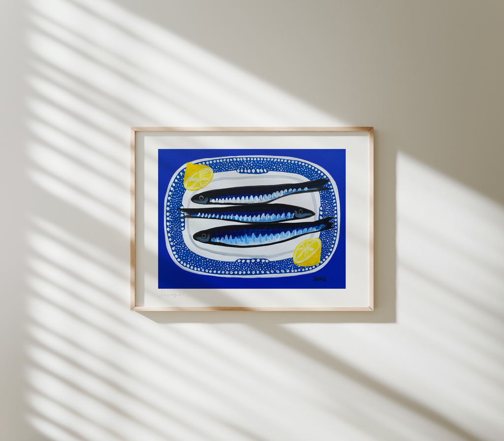FISH ON BLUE